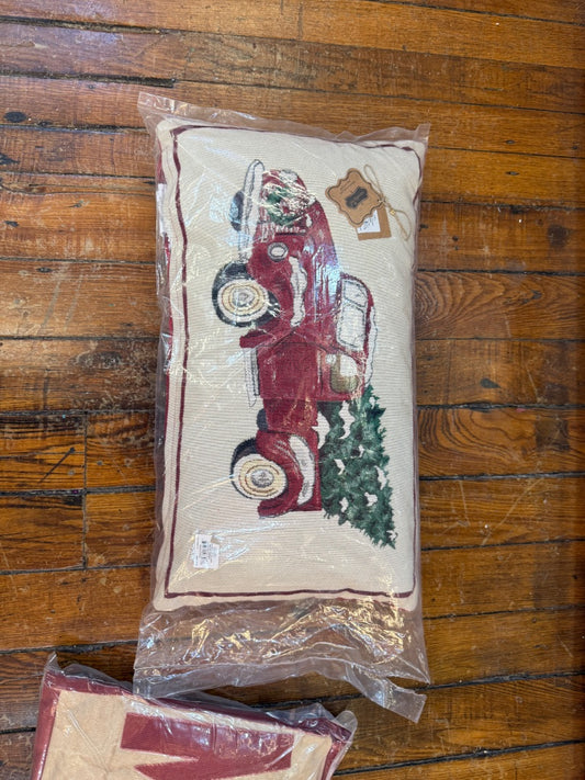 Red truck Pillow