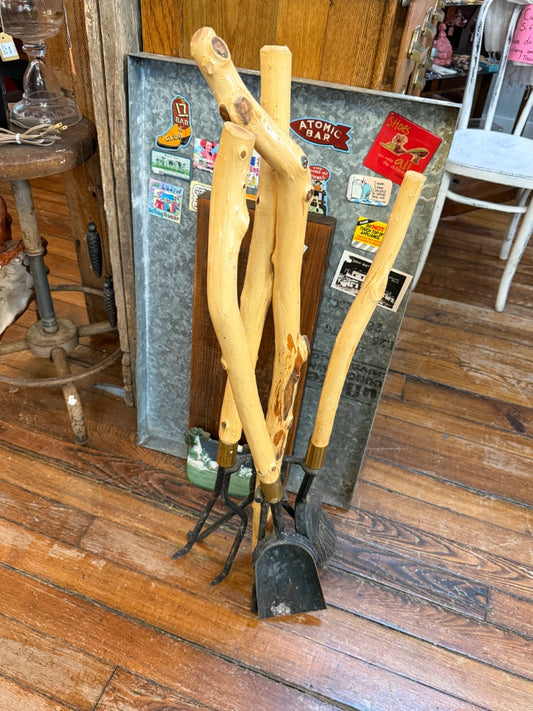 Rustic Fireplace set