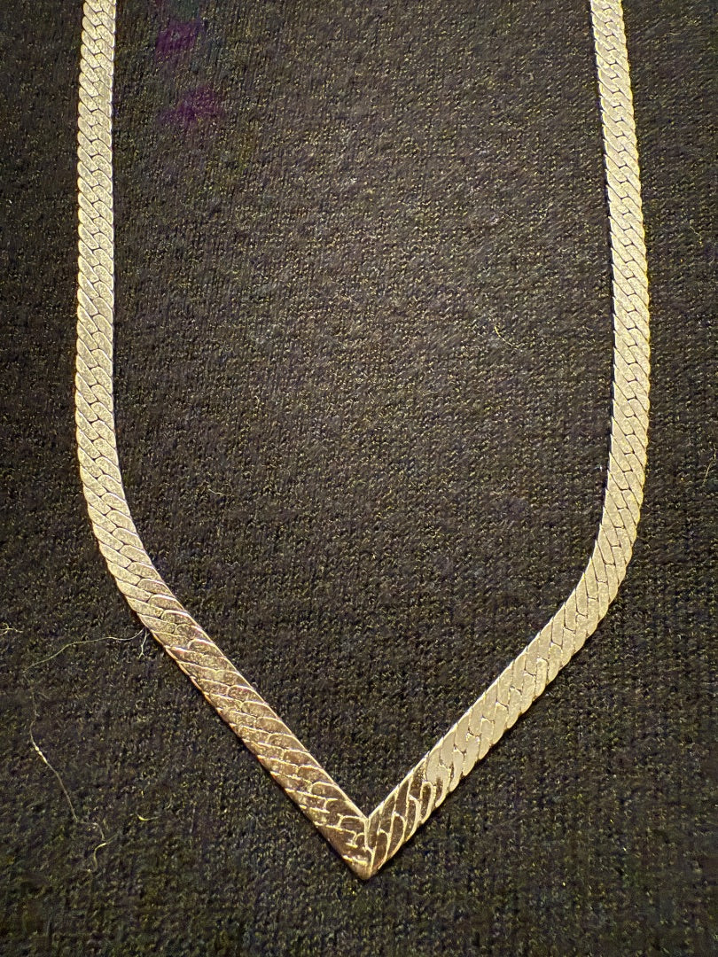 V shape Herringbone Avon Necklace