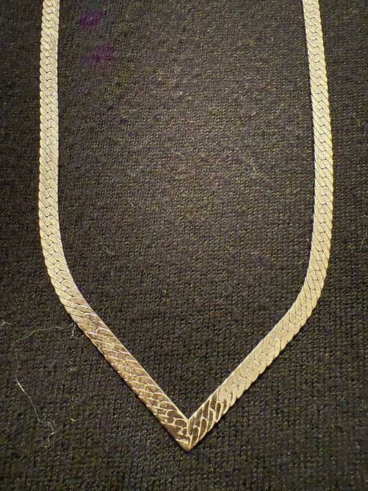 V shape Herringbone Avon Necklace