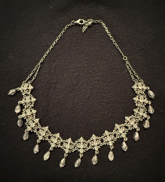 AVON rhinestone choker style necklace