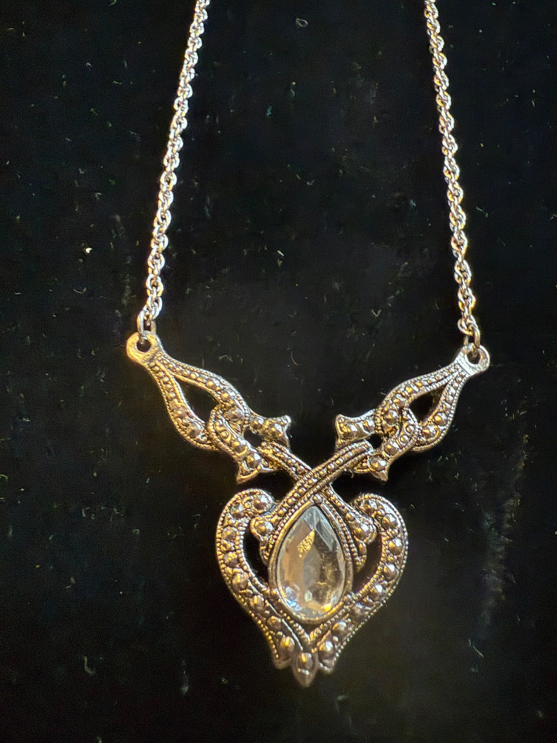 Marcosite Silver Toned CZ AVON