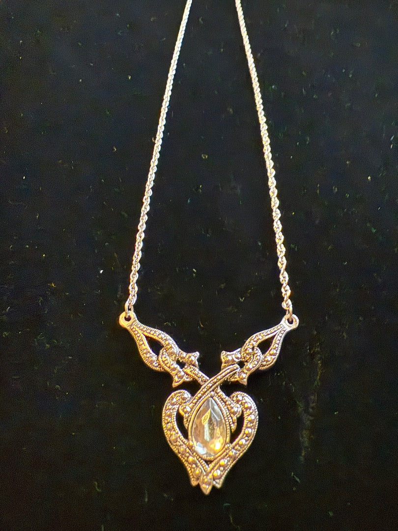 Marcosite Silver Toned CZ AVON