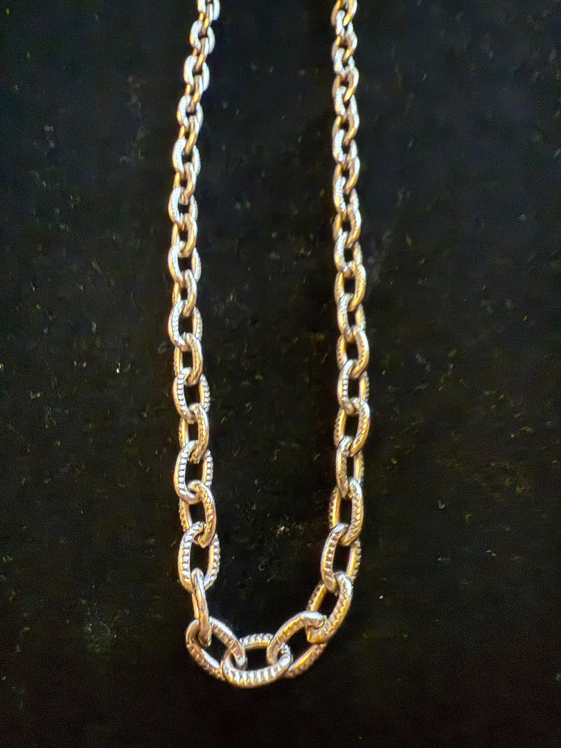 Heavy Silver Toned Chain - AVON