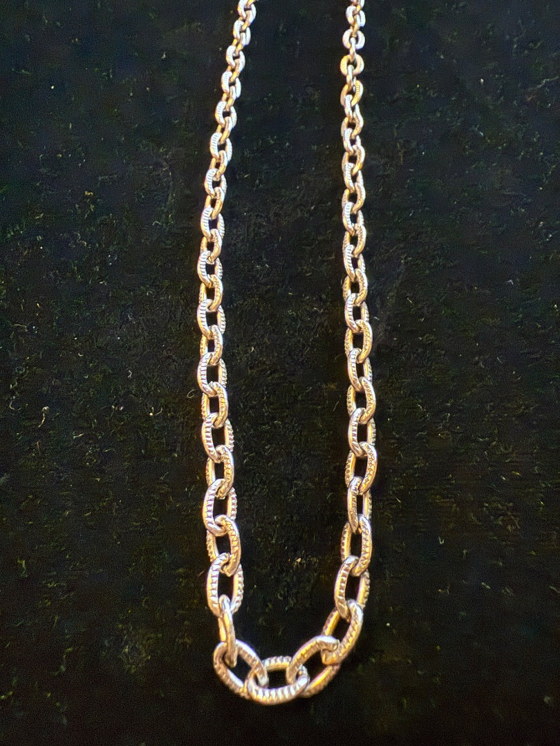 Heavy Silver Toned Chain - AVON