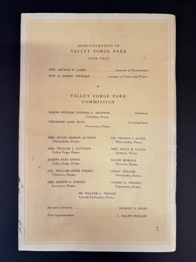 Valley Forge Park Historical Guide