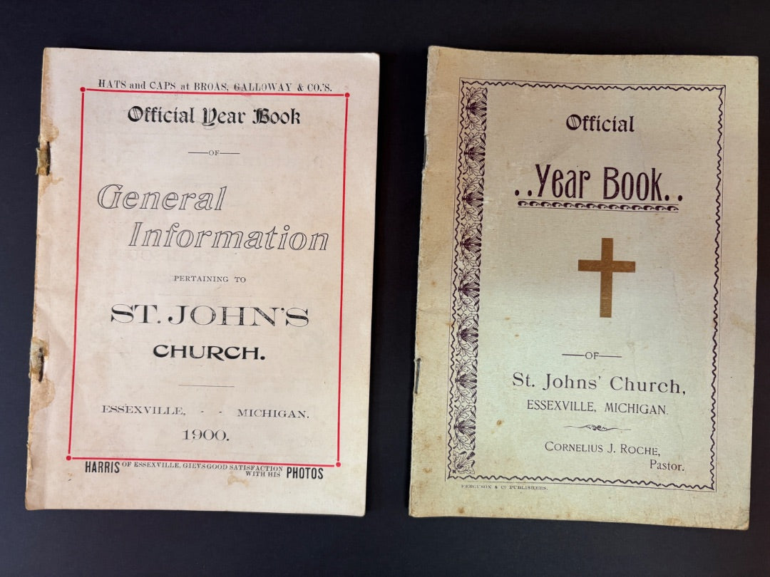 2 Year Books St Johns Church 1900