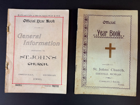 2 Year Books St Johns Church 1900