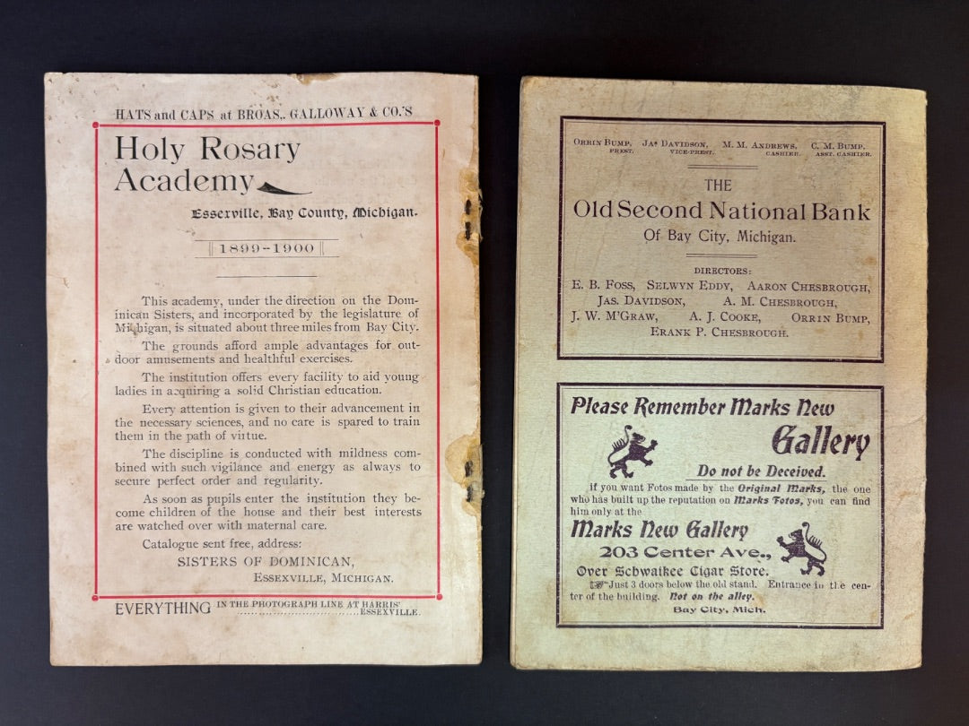 2 Year Books St Johns Church 1900