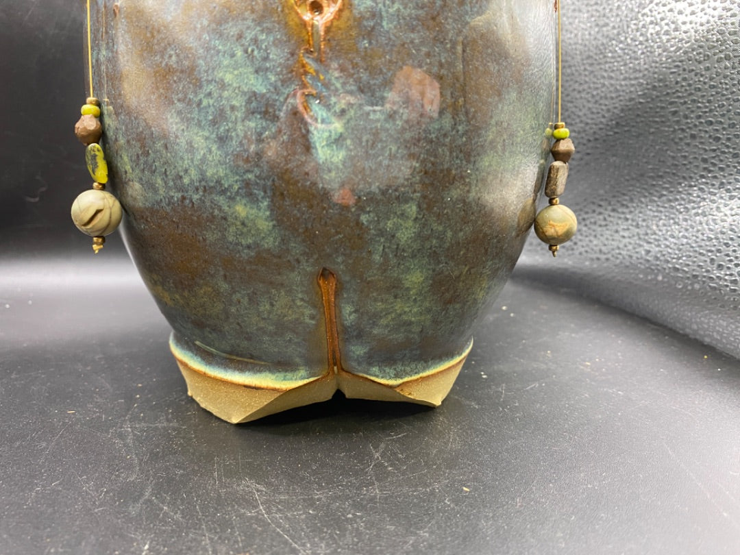 Signed / Marked Handmade Custom Crafted Pottery Urn