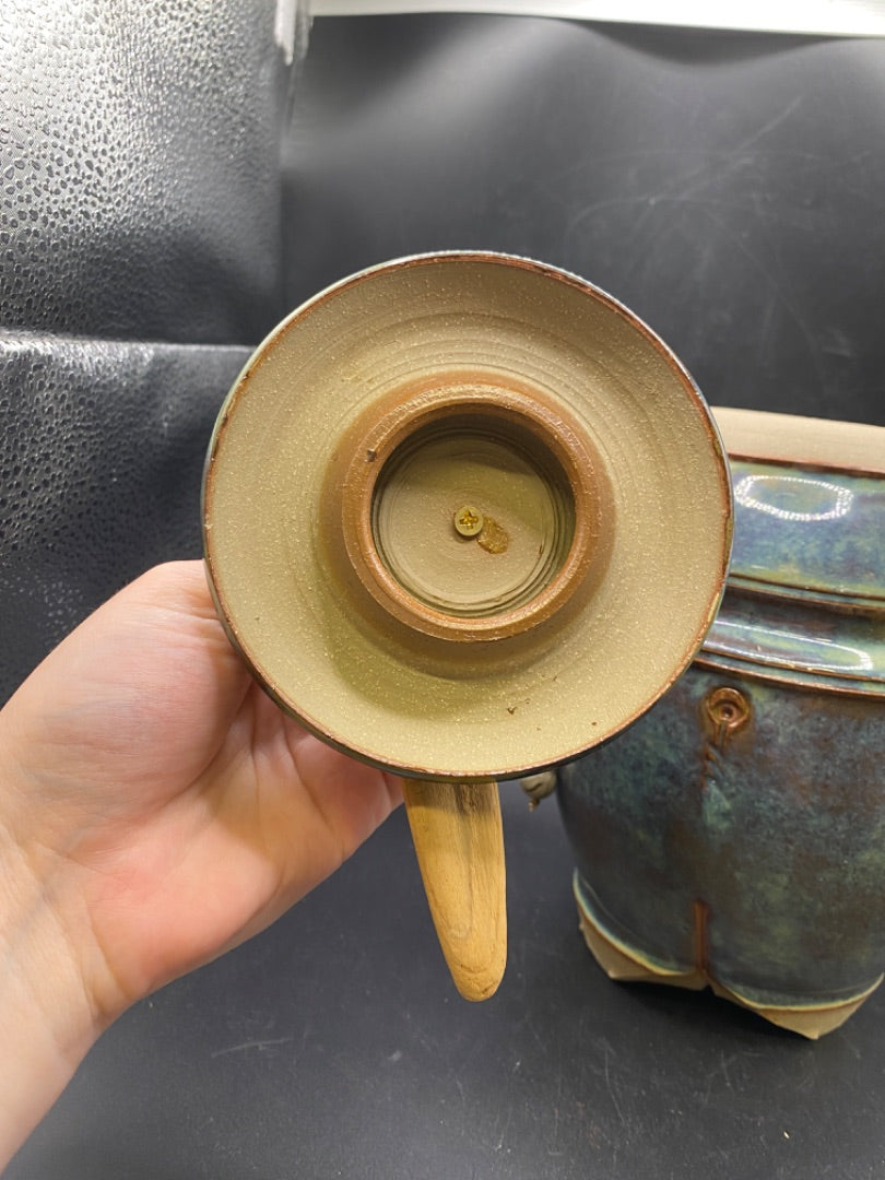 Signed / Marked Handmade Custom Crafted Pottery Urn