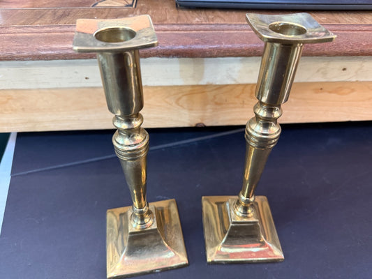 Pair Brass candlesticks
