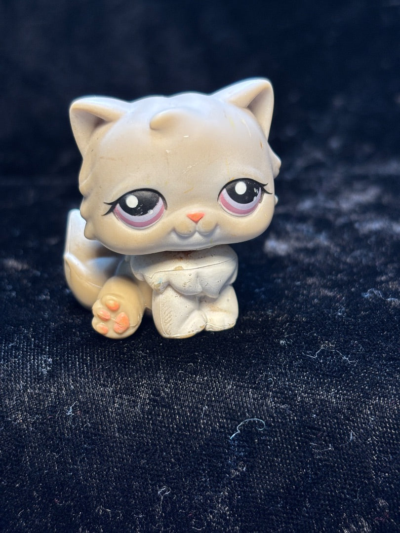 LPS Gray Persian Cat #973