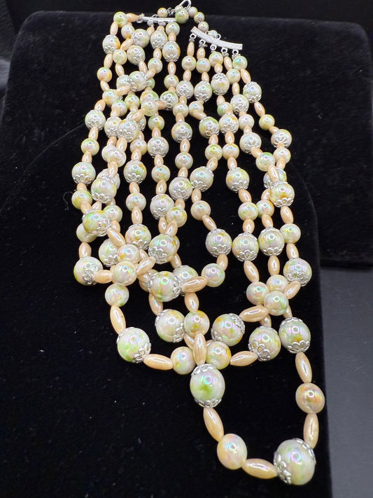 MCM Multi-strand Pearl Necklace