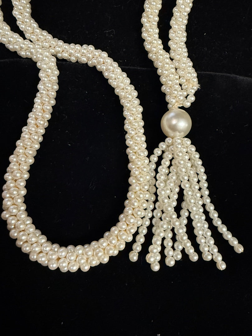 Rope Style Pearl Necklace