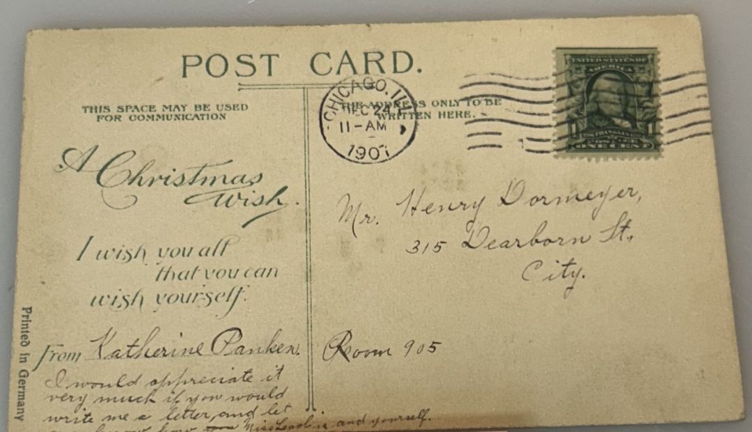 Cabin Covered in Snow Lights at Night