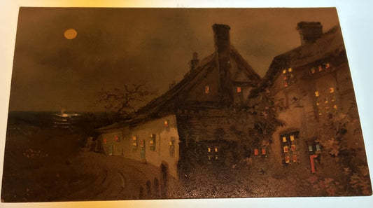 Houses With Lights At Night