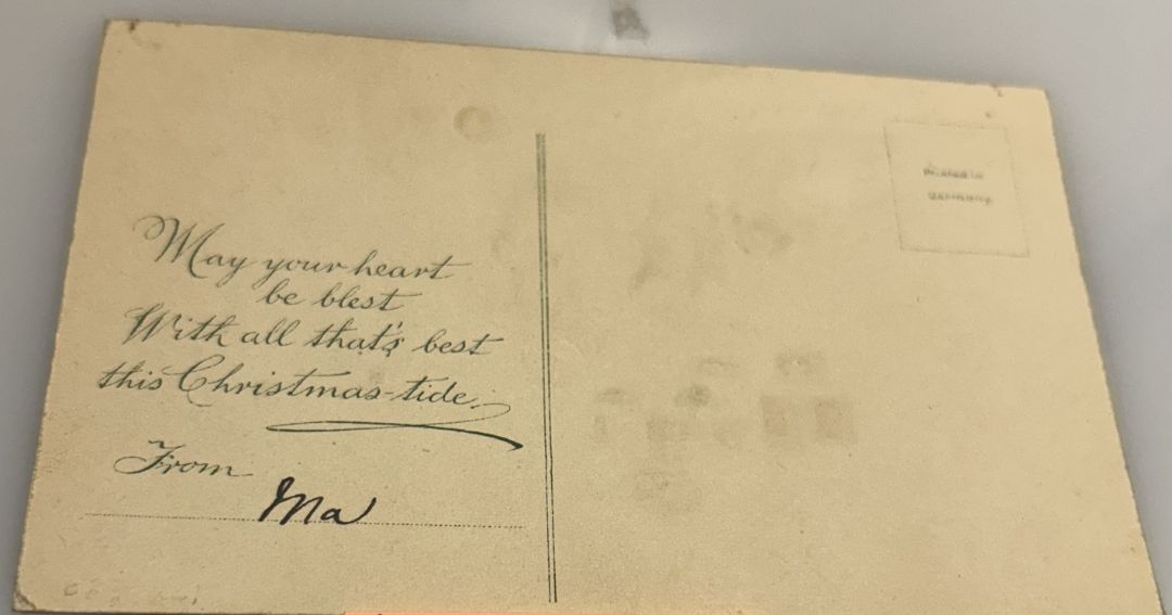 Cabin in woods Covered in snow with wagon