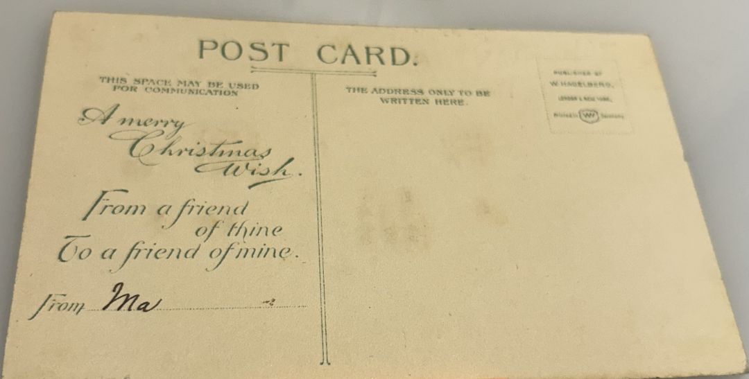 Snow covered Cabin In Woods At Night With Stars