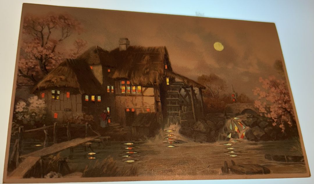 Cabin With Bridge And Trees