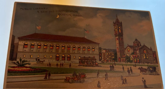 Public Library & New Old South Church, Boston, Massachusetts
