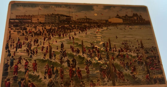 Bathing At Coney Island, New York