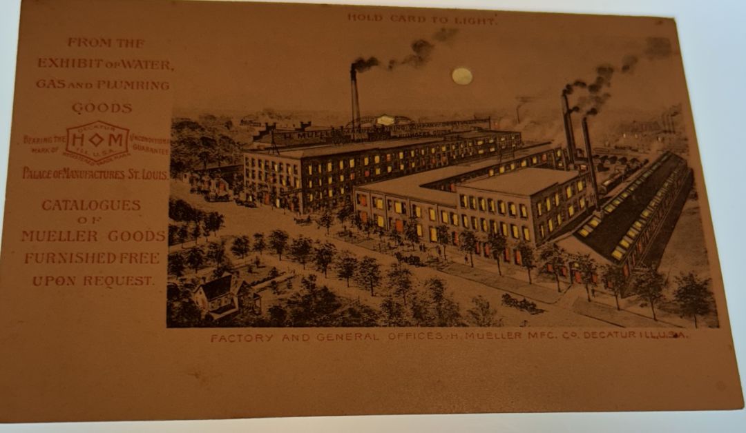 Catalogues Of Mueller Goods Factory And General Offices. H. Mueller MFC. Co. Decatur Illinois USA