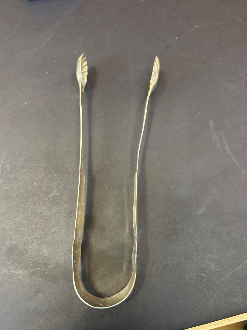 SILVER PLATE tongs shell