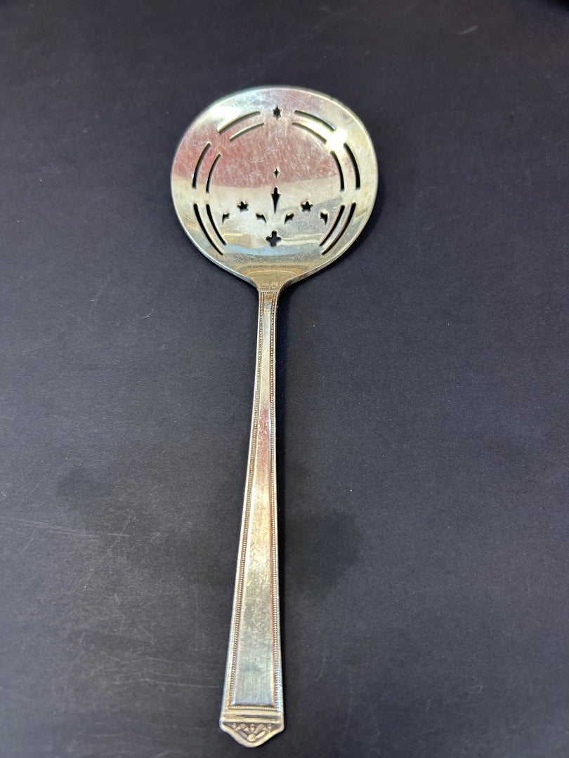 Silver Plate slotted spoon