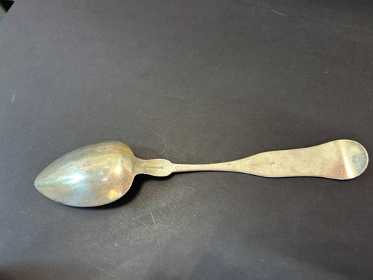SILVER plate serving spoons