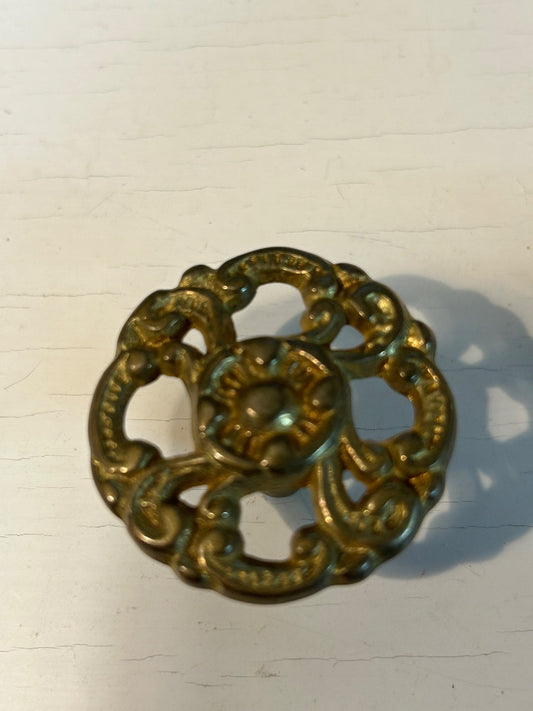 Brass furniture knob