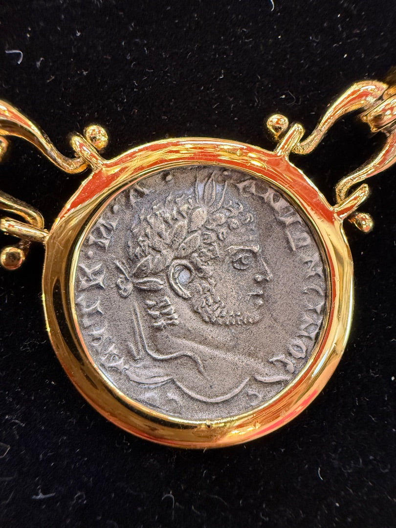 Roman Coin Collar Carolee Necklace
