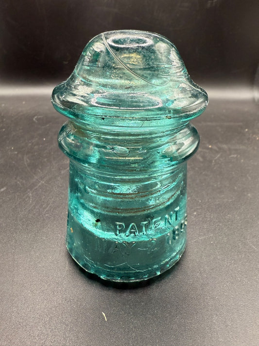 Blue  Glass insulator