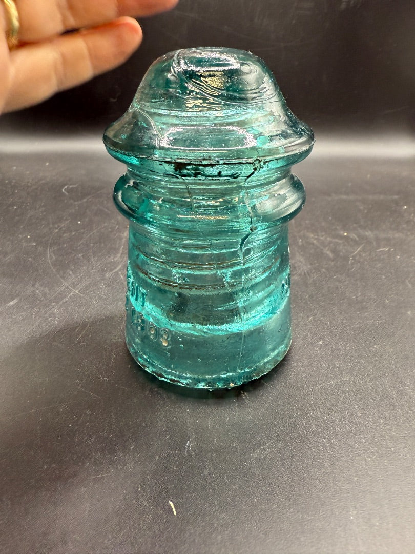 Blue  Glass insulator