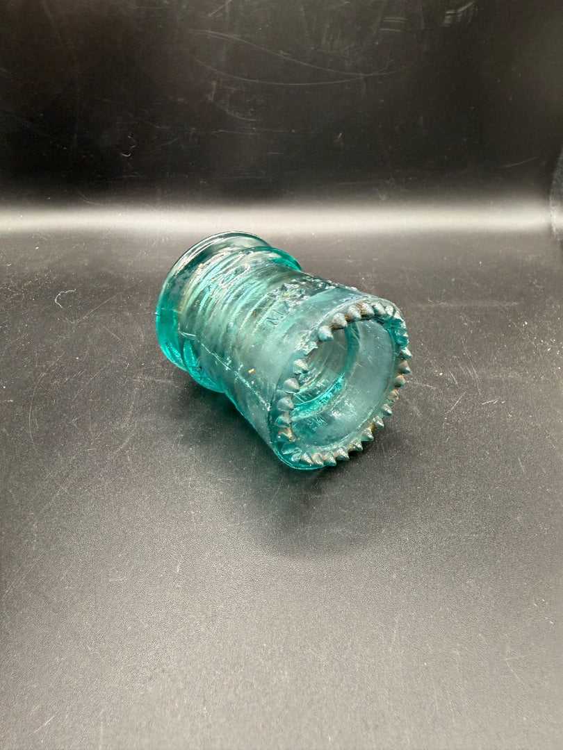 Blue  Glass insulator