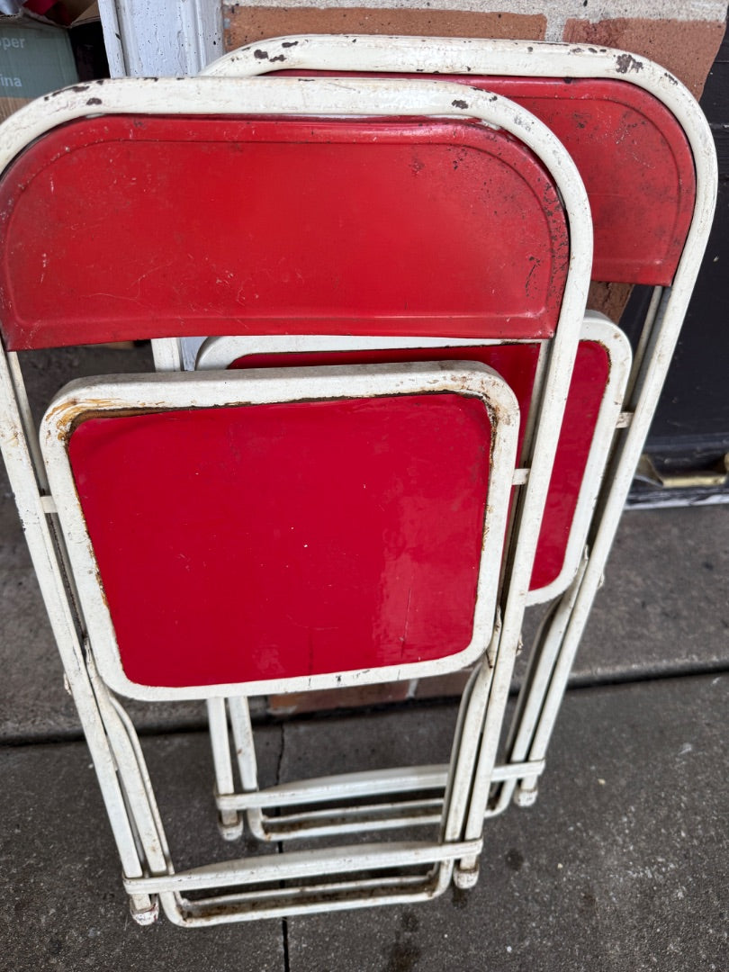 Red  Pair child’s chairs