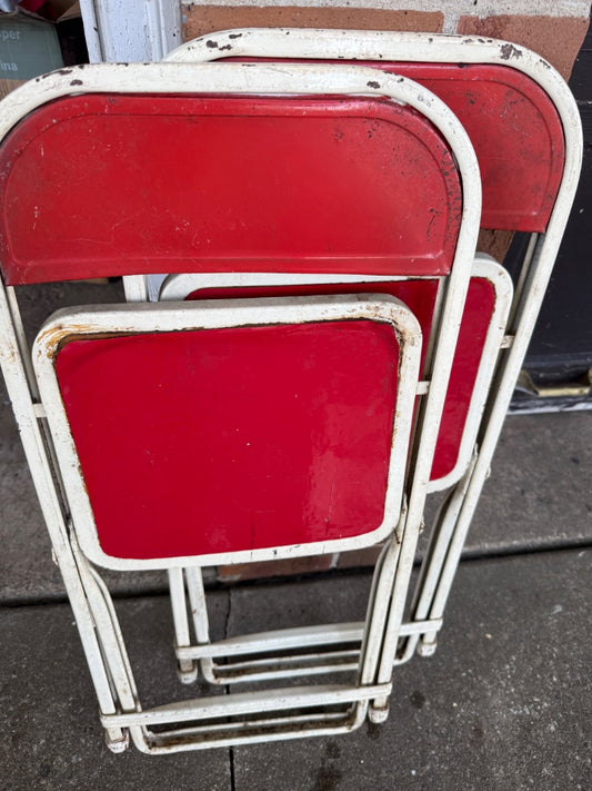 Red  Pair child’s chairs