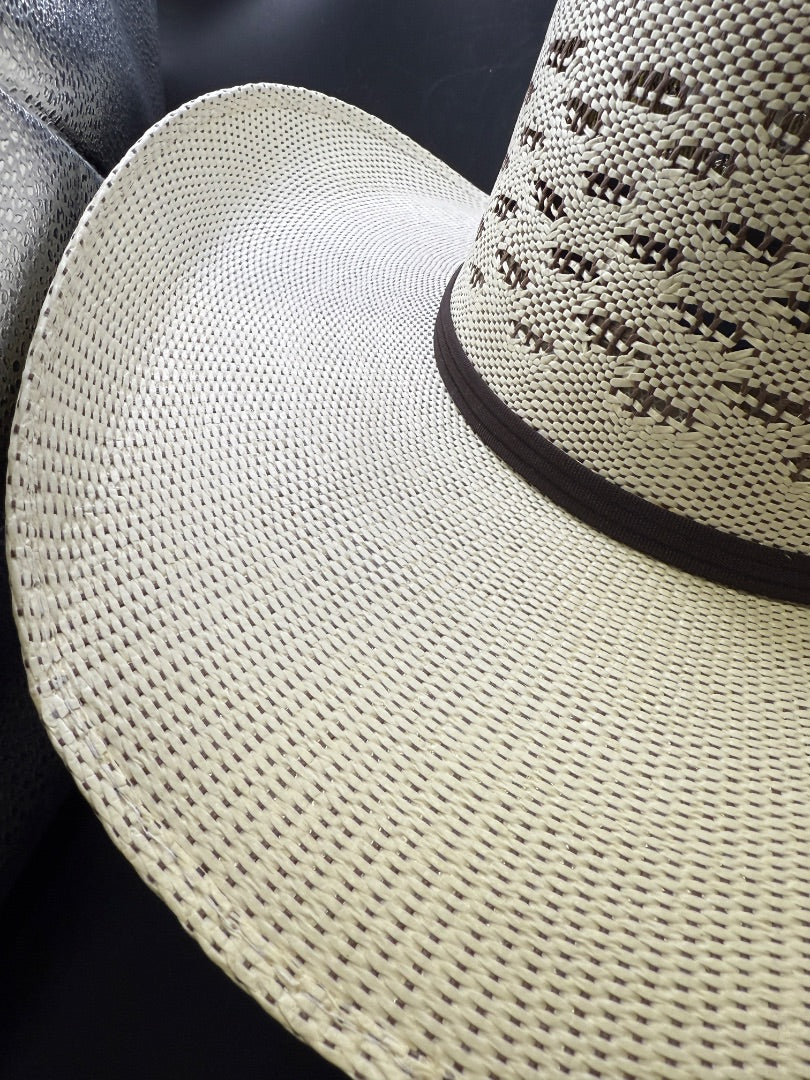 Cream Resistol Cowboy hat Tuff Herman Bull Riding, 7.25