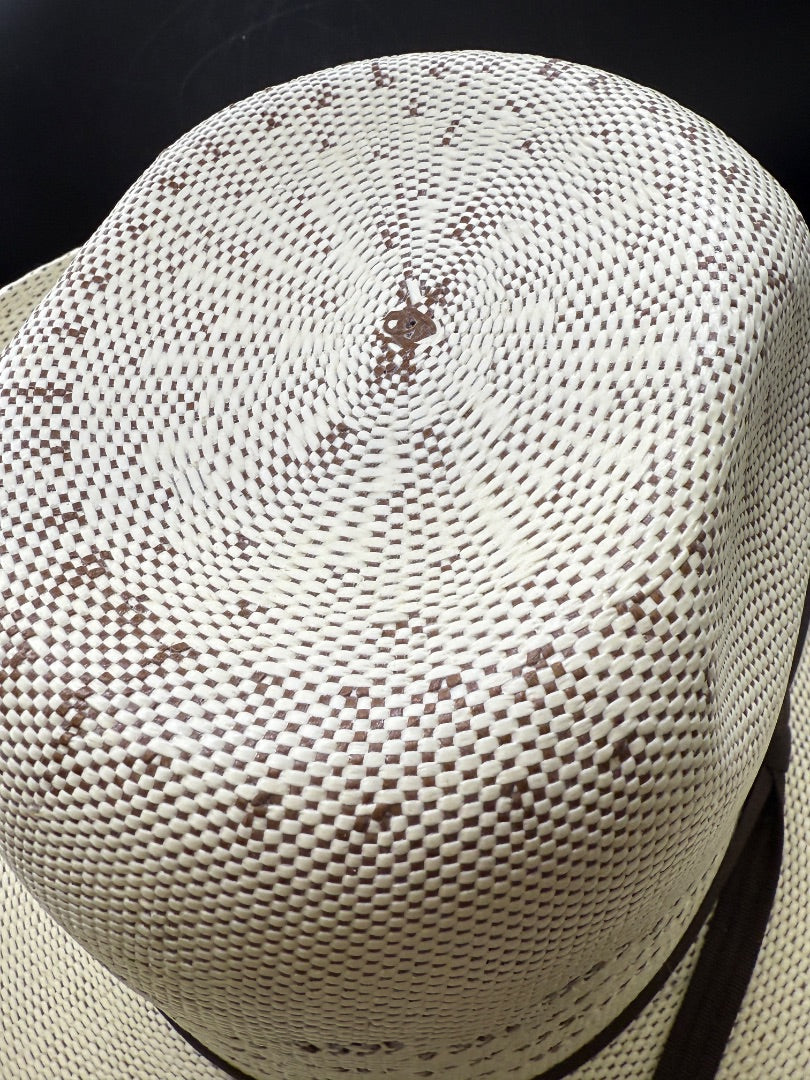 Cream Resistol Cowboy hat Tuff Herman Bull Riding, 7.25