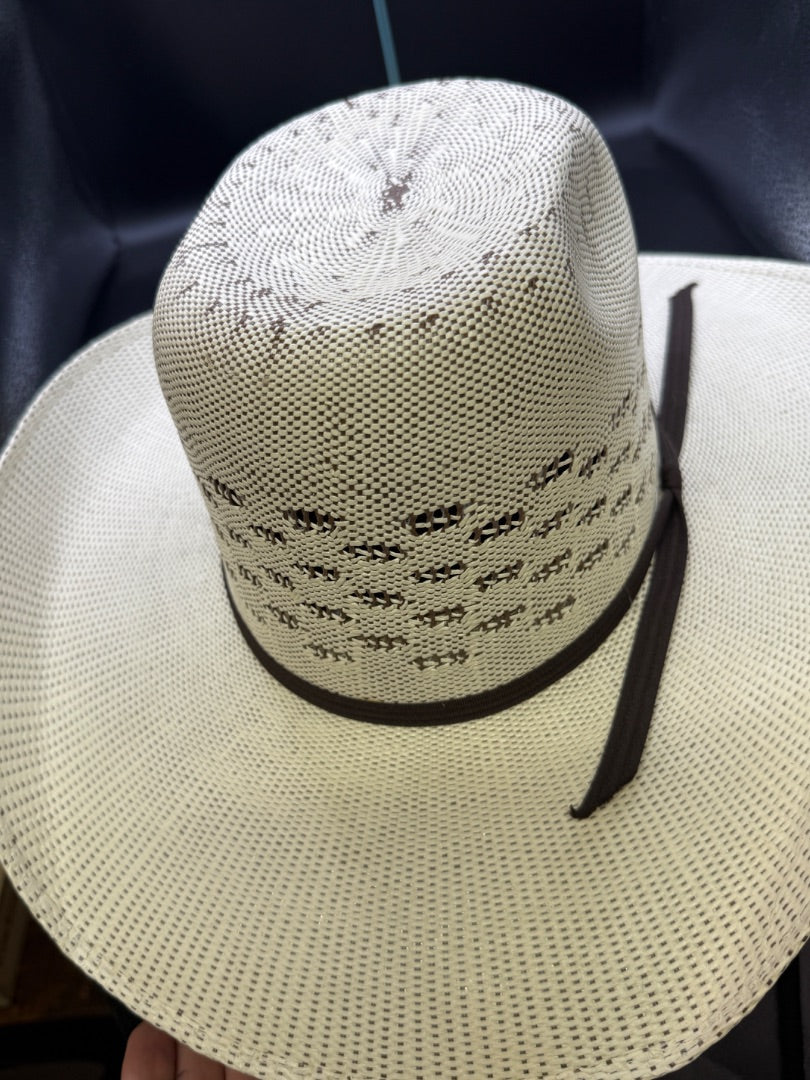 Cream Resistol Cowboy hat Tuff Herman Bull Riding, 7.25