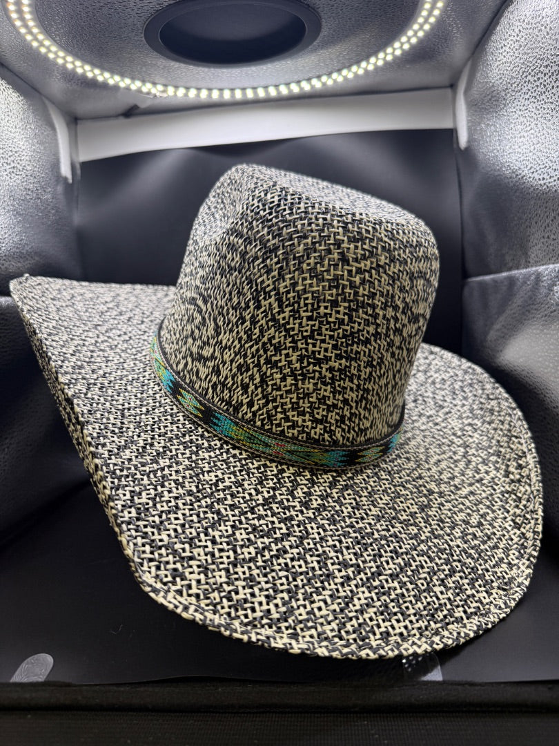 Black Resistol Cowboy hat Hooey, 58