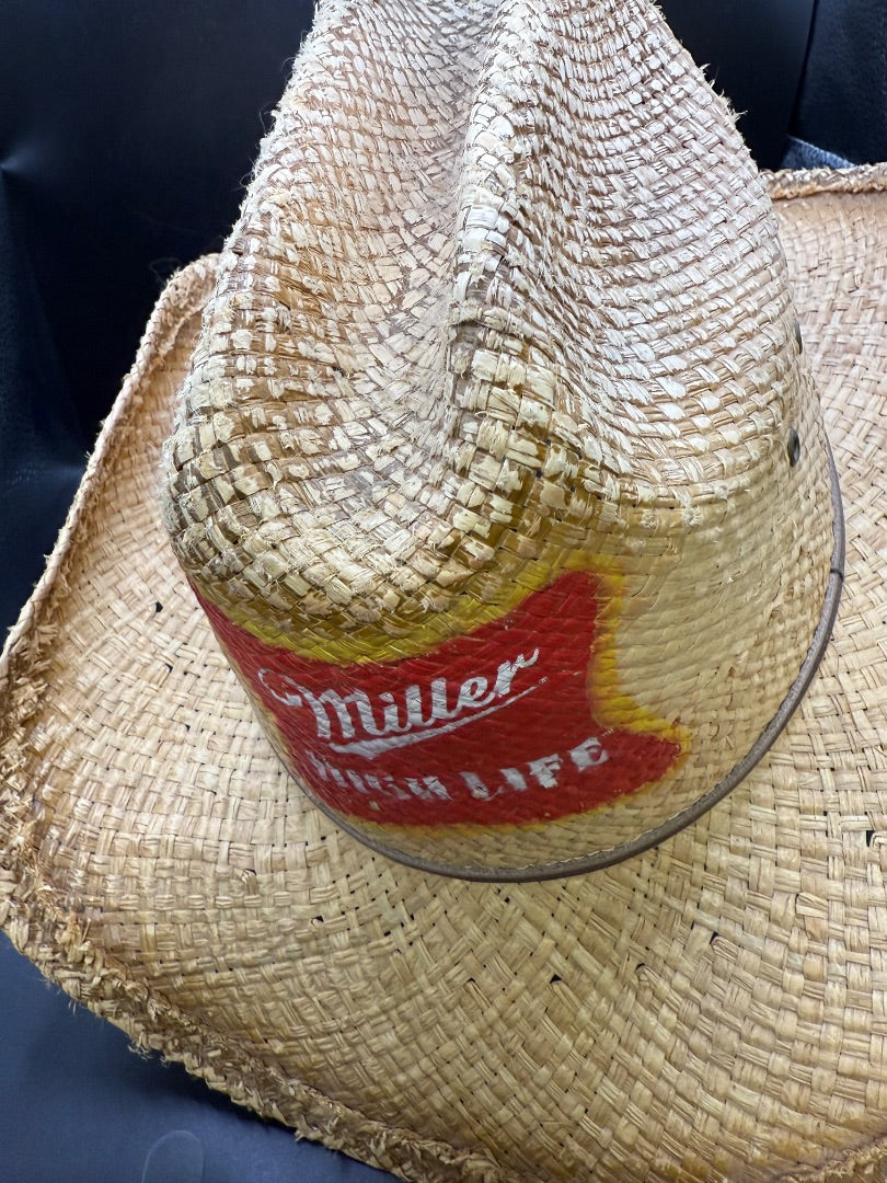 Tan Miller High Life Cowboy hat