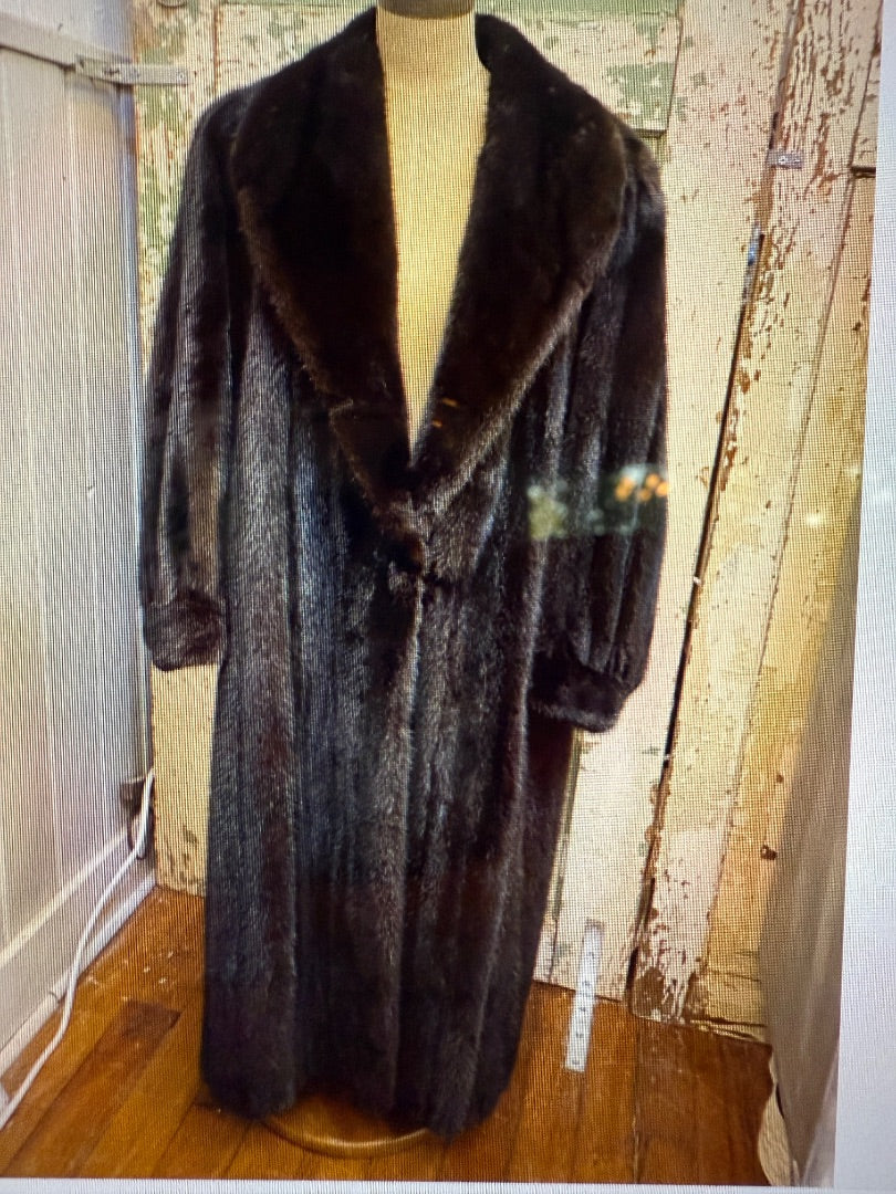 Brown Barth Wind Furs Mink Coat Ranch