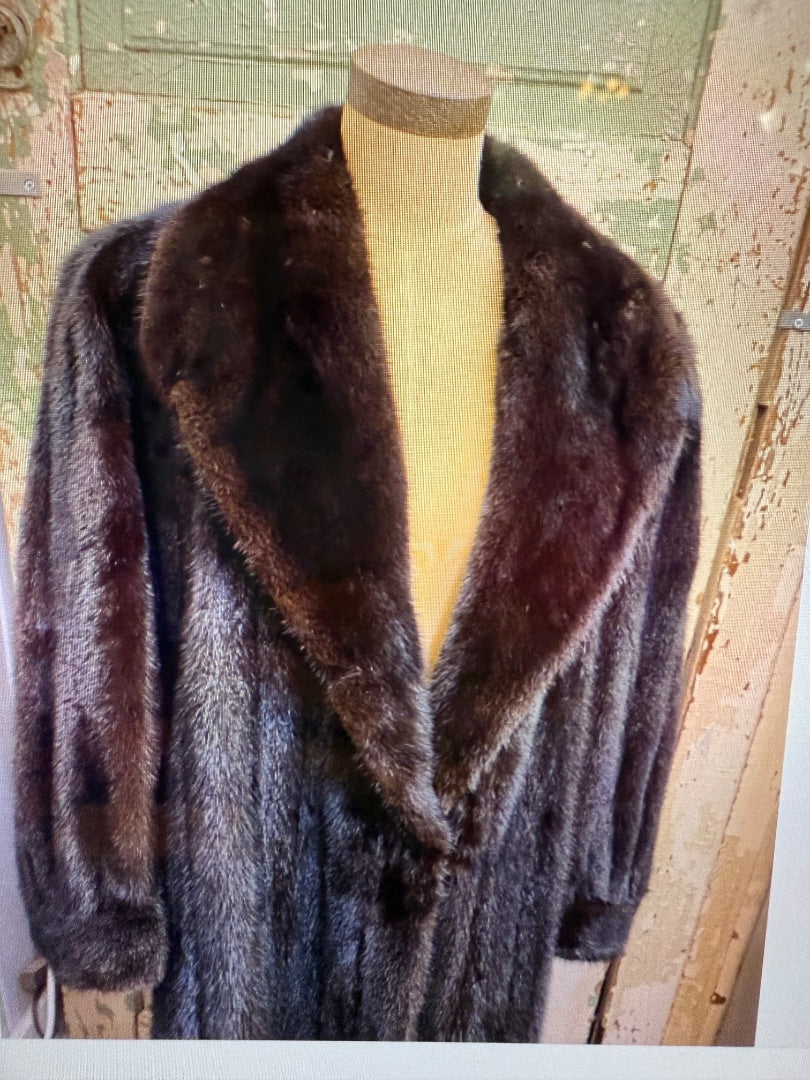 Brown Barth Wind Furs Mink Coat Ranch