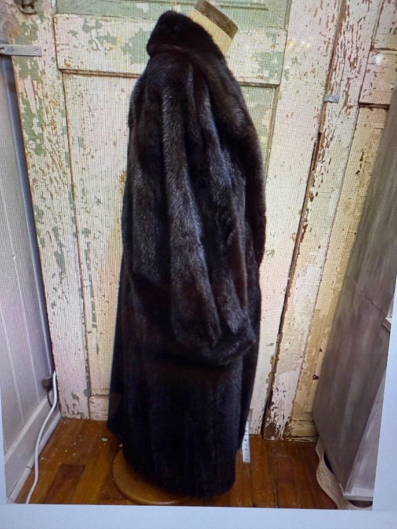Brown Barth Wind Furs Mink Coat Ranch