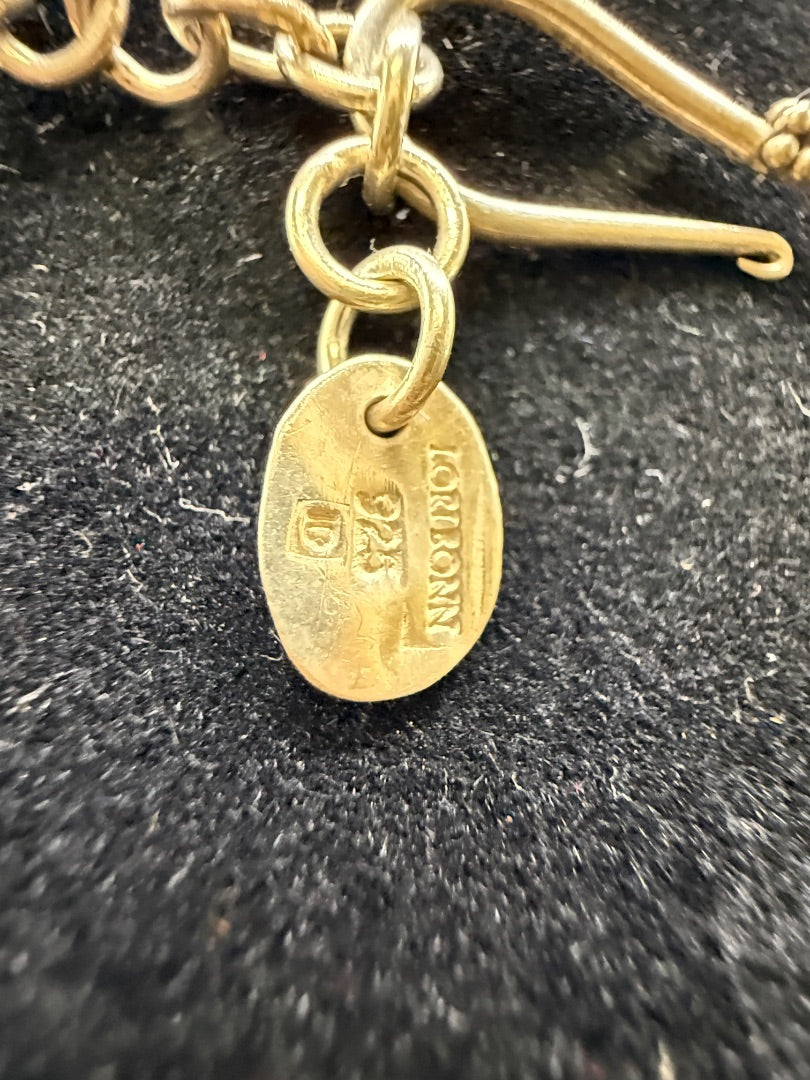 Blue Lori Bonn Foxtail Blue Druzy RARE Jewelry, I8”