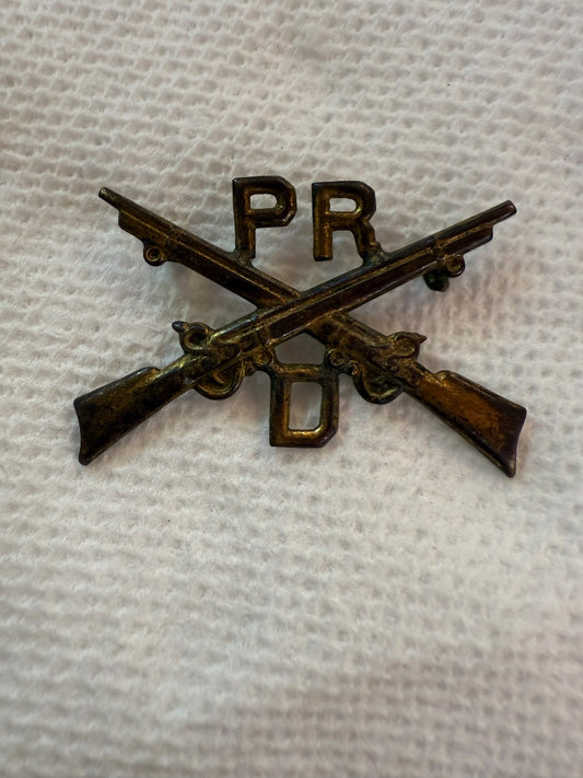 Militaria army WW1 Pin Perishing Rifle Division PRD