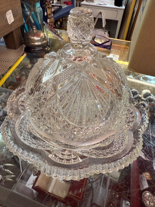 EPG Crystal butter cheese dish