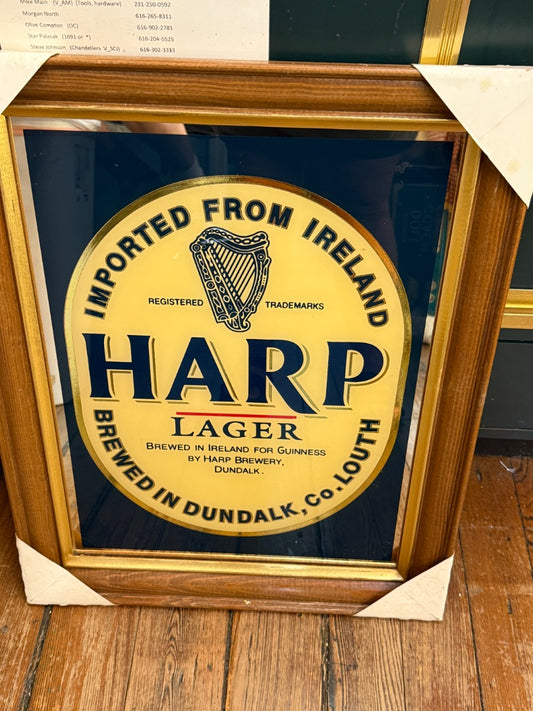 Harp Lager Beer Sign