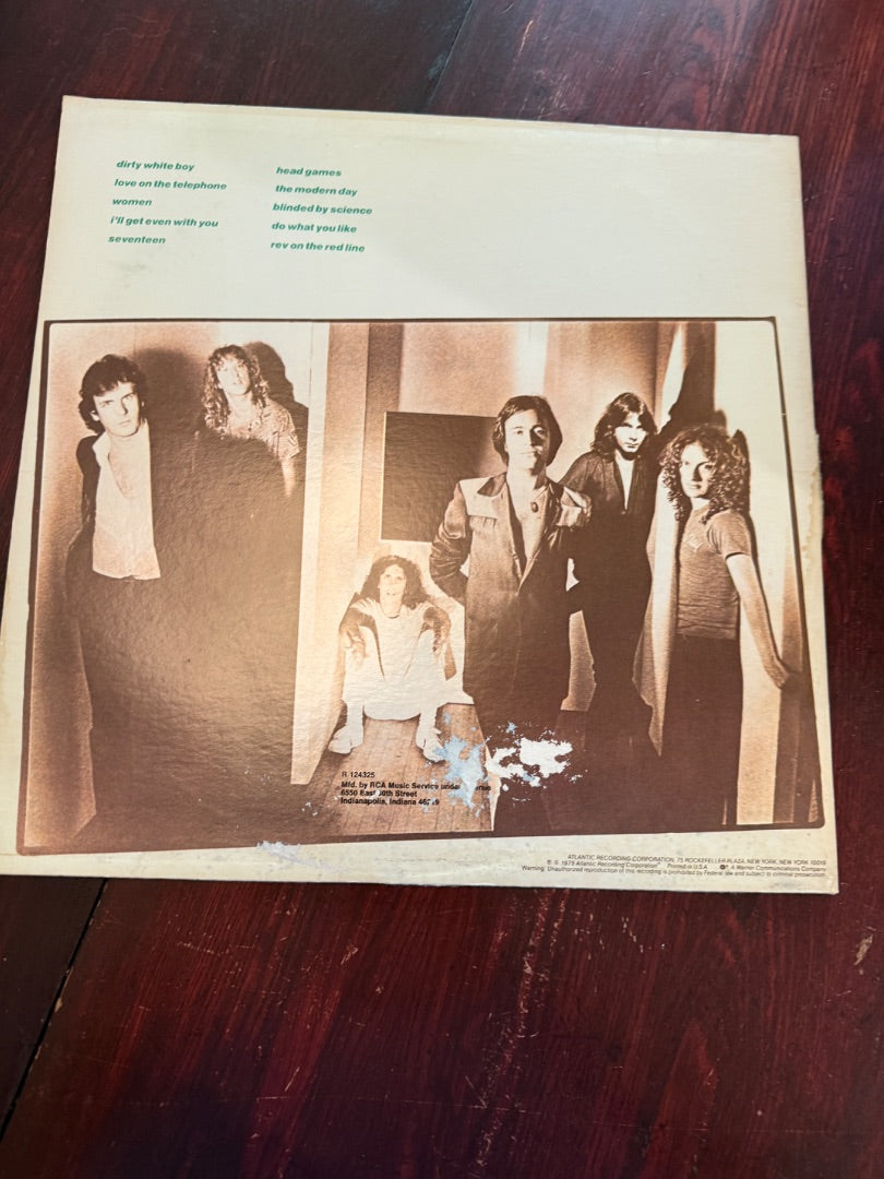 Foreigner Head Games Record Album